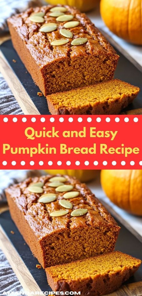 Looking for pumpkin bread recipes? This delicious pumpkin bread recipe is easy to make and perfect for any occasion. Pair it with lunch ideas, dinner recipes, or your favorite pumpkin recipes for a cozy meal. Pumpkin Bread Recipes, Pumpkin Bread Easy, Pumpkin Bread Recipe, Cozy Meals, Delicious Pumpkin, Fall Baking, Pumpkin Bread, Breakfast Treats, Pumpkin Puree