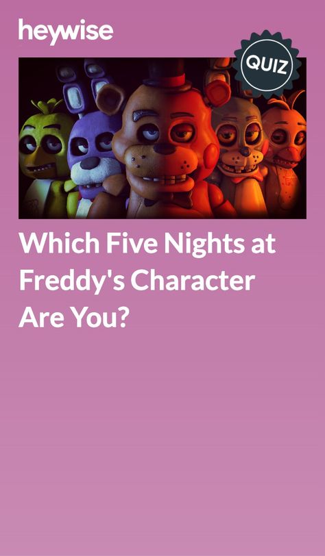 Nightmare Freddy Fnaf, Horror Quiz, Fnaf Quiz, All Fnaf Characters, What Colors Represent, Fnaf Funtime Foxy, Fnaf Horror, Fnaf Aesthetic, Fnaf Books