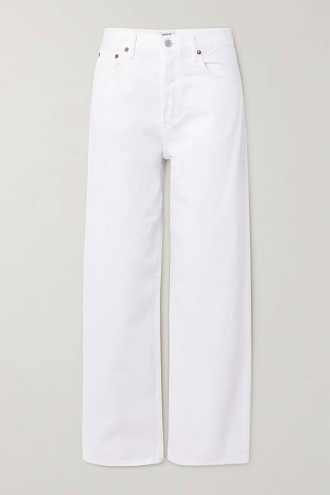 The 37 Best Quiet-Luxury Pieces to Buy for Summer | Who What Wear Eva Meloche, Comfy Trousers, White Boyfriend Jeans, Net Sustain, Soul Contract, Agolde Jeans, Boyfriend Style, Take Two, Jeans White