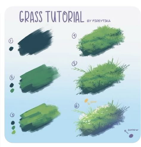 Grass Drawing, Forest Drawing, Grass Painting, Background Anime, Digital Painting Techniques, Concept Art Tutorial, Background Drawing, Nature Drawing, Digital Painting Tutorials