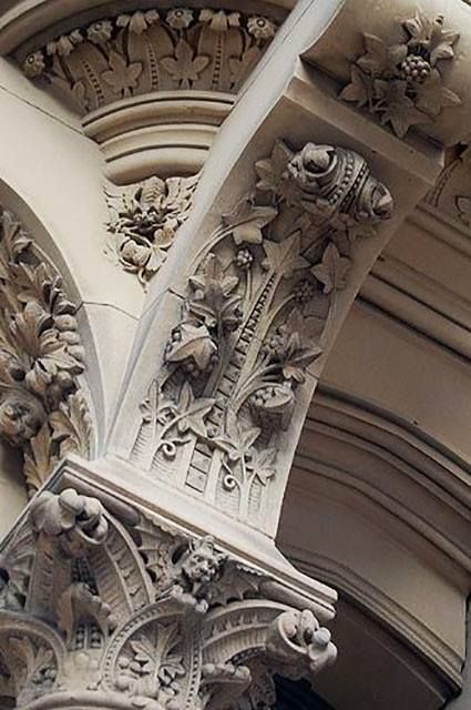 Architectural Details ~ University of Manchester, England #art Neoclassical Ceiling, Architecture Victorian, Victorian Architecture Interior, Victorian Details, Architecture University, England Architecture, Manchester University, Architecture Antique, Victorian England