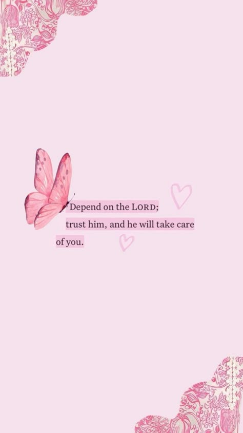 Girly Bible Verse Wallpaper, Trust Aesthetic, Bible Quotes Background, Cute Bible Verses, Quotes Background, Cute Bibles, Christian Quotes Wallpaper, Motivational Bible Verses, Comforting Bible Verses