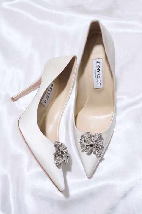 Wedding Shoes Bride Heels Christian Louboutin, Bride Shoes Jimmy Choo, Wedding Shoes Bride Jimmy Choo, Wedding Jimmy Choo Shoes, Jimmy Choo Bridal Heels, White Wedding Heels Brides, White Christian Louboutin Heels, Christian Louboutin Heels Wedding, Jimmy Choo Heels Wedding