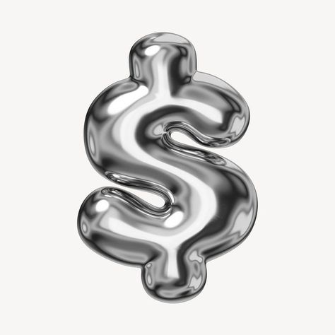 Dollar Sign Sketch, Dollar Sign Drawing, Chrome Numbers, Dollar Png, Dollar Sticker, Silver Foil Background, Heavy Metal Font, Black Metal Font, White And Silver Wallpaper