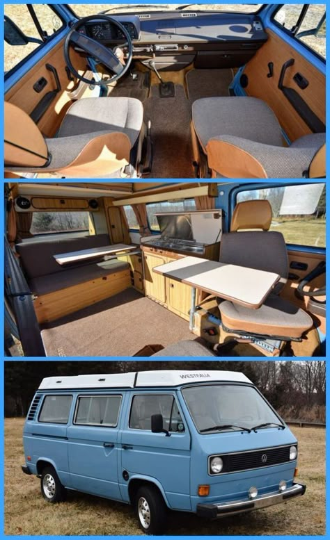 T3 Interior Vw Camper, Vw Westfalia Interior Ideas, Vw T25 Interior Ideas, Vw T3 Interior Ideas, Vw Kampeerwagens, Tiny Camper Trailer, Vw T3 Camper, Kombi Camper, Vw Bus T3