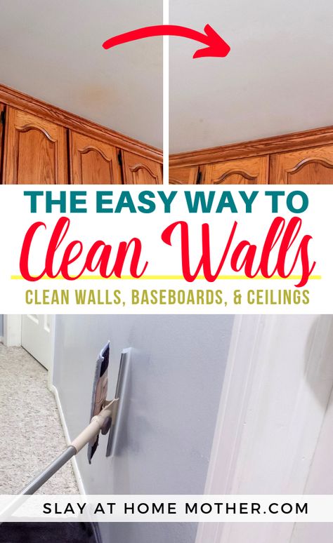 Diy Wall Cleaner Solution, Wall Cleaner Recipe, Clean Walls, Deep Cleaning Hacks, Cleaning Painted Walls, Washing Walls, Home Cleaning Tips, Cleaning Tips Tricks, Cleaning Stuff