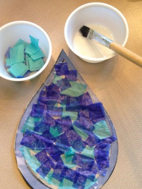 Rain Crafts, Weather Activities Preschool, April Preschool, Science Art Projects, Preschool Weather, April Activities, Weather Art, Weather Crafts, April Crafts