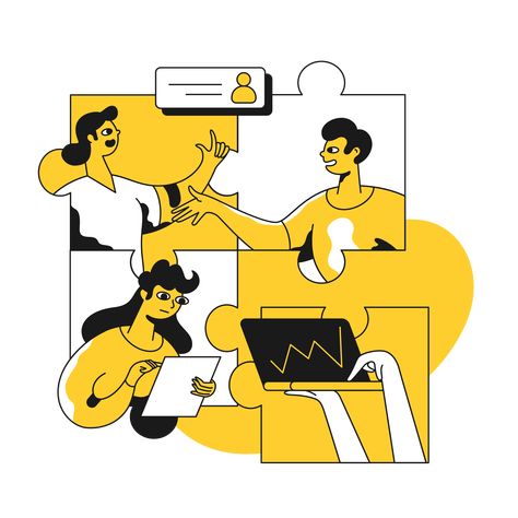 Connecting People Illustration, Communication Design Illustration, People Working Together Illustration, Telecommunication Illustration, Remote Work Illustration, People Working Illustration, Working Together Illustration, Togetherness Illustration, Connect Illustration