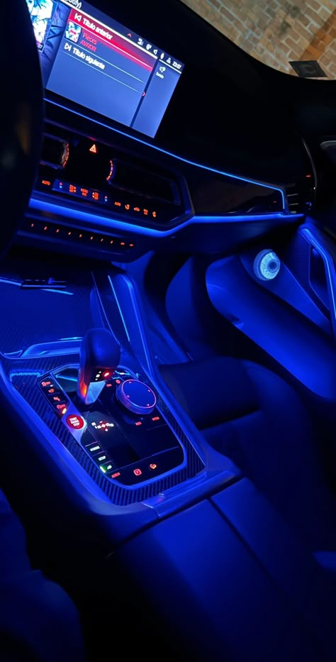 Blue Playlist Covers, Inside Car Aesthetic, Bmw M5 F90 Competition, Bmw Interior, Beach Instagram Pictures, Night Drives, Cosmetic Packaging Design, Lux Cars, Bmw 2