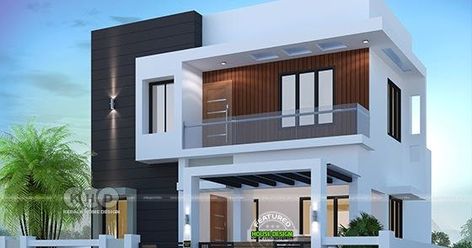 3 bedroom flat roof modern house plan in an area of 1500 square feet by Dream Form from Kerala. 1500 Sq Ft House Plans, 1500 Sq Ft House, Indian House Plans, 2 Storey House Design, House Outer Design, Modern Exterior House, Small House Elevation, Kerala House, Modern Small House Design