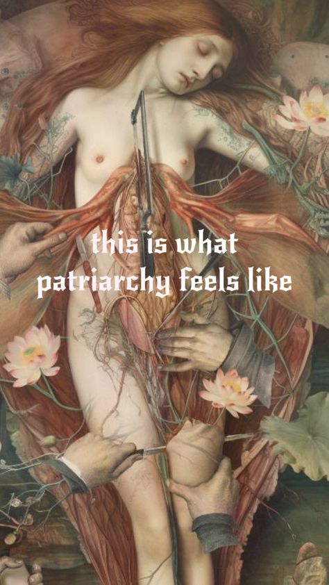 #art #feminism #women #womanhood #patriarchy Objectification Of Women Art, Feminism Art Painting, Witches Vs Patriarchy, Misogyny Art, Intersectional Feminism Art, Women In Science Art, Pantheism Aesthetic, Woman Rage Art, Feminism Artwork