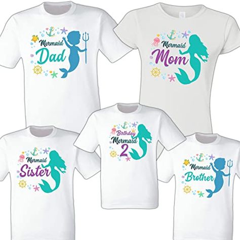 Mermaid Birthday Family Shirts Merdad Mermom Mermawmaw Merbabe Sea Matching Party Custom PersonalizedSweet 16 Keychain personalized with name never drive faster than your guardian angel can fly, YOUR CHOICE OF COLOR Birthday Family Shirts, Mermaid Birthday Party Ideas, Mermaid Theme Birthday Party, Personalized Clothing, Mermaid Theme Birthday, Your Guardian Angel, Keychain Personalized, Mermaid Theme, Mermaid Birthday Party