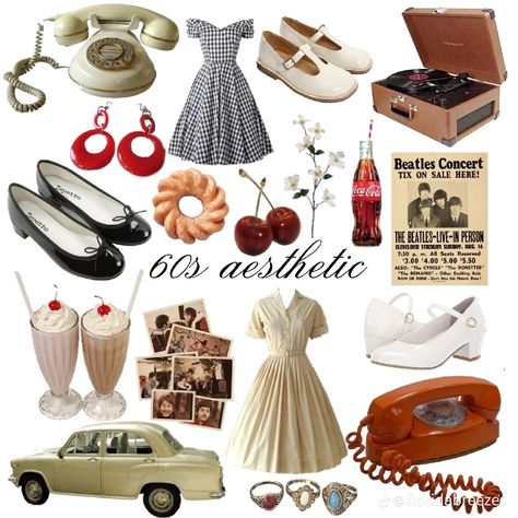 American Vintage Aesthetic Outfits, Retro Americana Fashion, 60s Americana Aesthetic, 60s Style Aesthetic, 60s Vibes Aesthetic, Retro Vibes Outfit, 1960's Outfits, American Vintage Outfits, 1950s Aesthetic Fashion