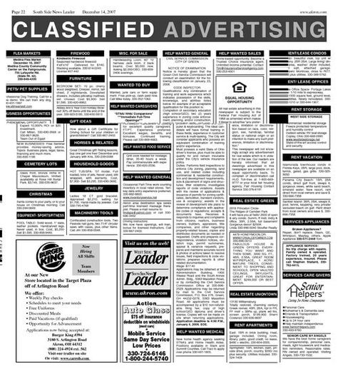 Classified advertising - Types, Advantages and Disadvantages Propaganda Techniques, Newspaper Pictures, Newspaper Advertising, Ads Template, Newspaper Advertisement, Condolence Messages, Job Ads, Job Advertisement, Help Wanted