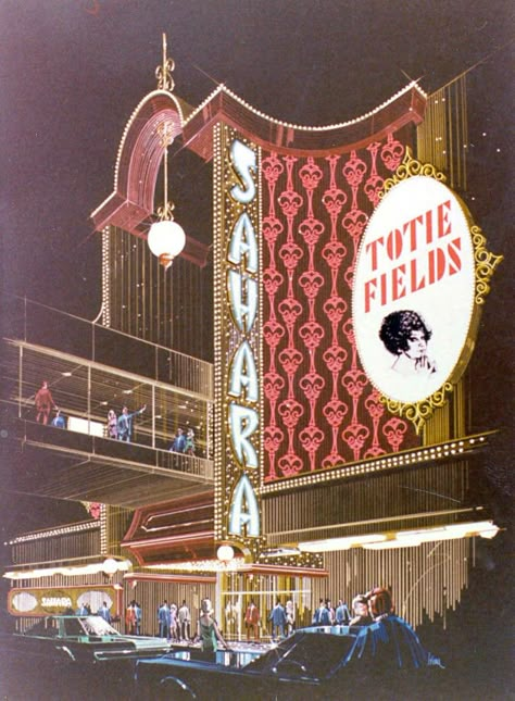 Totie Fields, Vegas Architecture, Sahara Las Vegas, Tranquility Base, Old Las Vegas, Las Vegas Vintage, Vegas Vintage, Vegas Tattoo, Googie Architecture