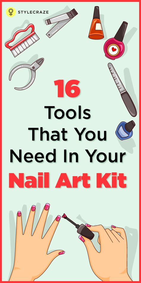 Diy Nail Kit Gift, Nail Art Materials, How To Start Nail Art, Nail Art Tools Name, Nail Art Tools Products, Things Needed To Start A Nail Business, Gel Nail Tools, Nail Tools Kit, Self Taught Nail Tech