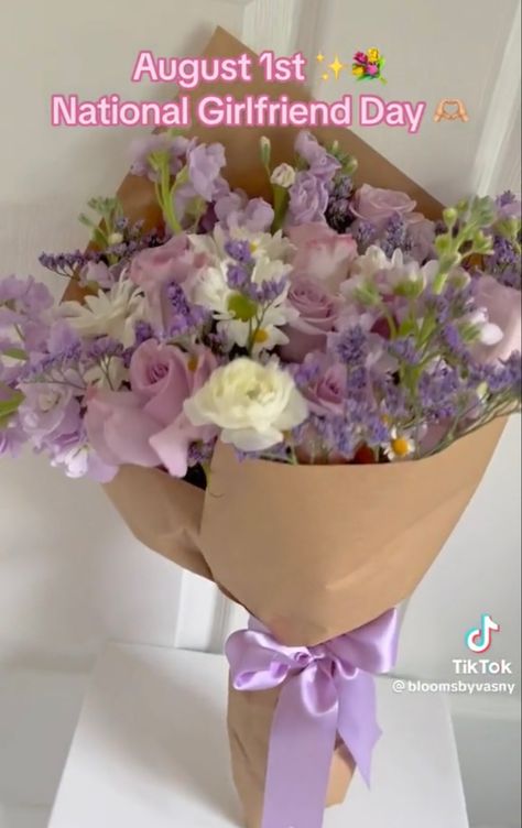 Beautiful flowers for any girlfriend especially who love Tangled and Rapunzel Tangled Flower Bouquet, Tangled Bouquet, Rapunzel Bouquet, Lavender Quinceanera Dresses, Lavender Quinceanera, Tangled Flower, Purple Flower Bouquet, National Girlfriend Day, Girlfriends Day