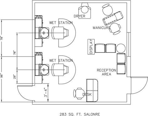 Salon Floor Plan, Salon Layout, Small Hair Salon, Small Salon, Salon Design Ideas, Hair Salon Design, Plan Layout, Nail Salon Design, Beauty Salon Design