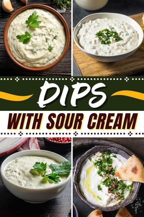 Dips With Sour Cream, Easy Sour Cream Dip, Sour Cream And Onion Dip Recipe, Sour Cream Veggie Dip, Spicy Dip Recipes, Sour Cream Chip Dip, Homemade Chip Dip, Recipes Using Sour Cream, Sour Cream Dip Recipes