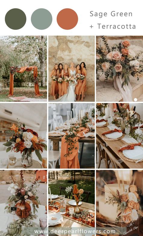 Tableware Ideas, Wedding Theme Color Schemes, Fall Wedding Color Schemes, Wedding Color Scheme, Wedding Color Pallet, Fall Wedding Color Palette, Urban Kitchen, Terracotta Wedding, Wedding Themes Fall