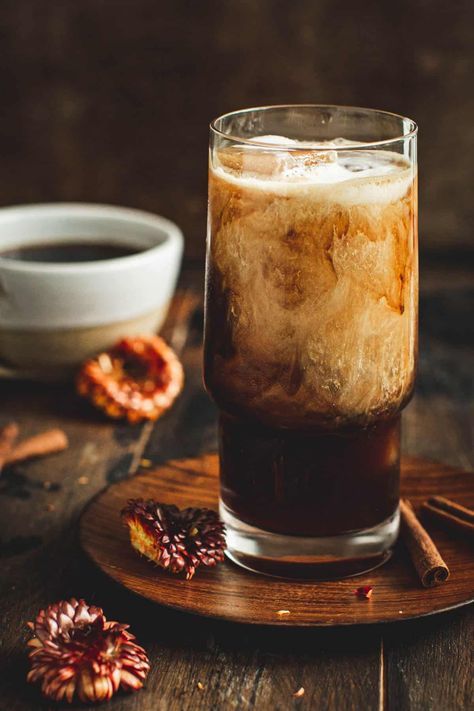 Iced Hazelnut Coffee Hazelnut Iced Coffee, Hot Chocolate Art, Iced Cappuccino, Unique Recipe, How To Make Ice Coffee, Coffee Ingredients, Dairy Free Alternatives, Hazelnut Coffee, Ice Coffee Recipe