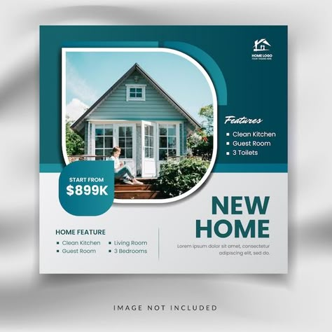 Square social media real estate sale pro... | Premium Vector #Freepik #vector #business Real Estate Posters Design, Real Estate Banner Design Social Media, Social Media Post For Real Estate, Real Estate Social Media Posts Ideas, Real Estate Poster Design, Real Estate Social Media Design, Real Estate Designs, Social Media Announcement, Social Media Cover Design