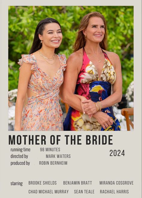 Mother of the Bride Polariod Movie Poster/ Alternative Movie Poster Mother Of The Bride Movie, The Bride Movie, Movies To Watch Teenagers, Night Film, Romance Film, Korean Drama Series, Girly Movies, Film Posters Vintage, Chick Flicks