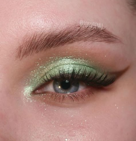 Tinkerbell Makeup, Fairy Eye Makeup, Maquillage On Fleek, Prom Eye Makeup, Tell Me Why, Swag Makeup, Eye Makeup Pictures, Ethereal Makeup, Green Makeup