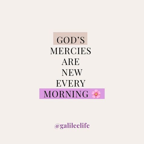 God has new mercies every morning, which reminds us that each day is an opportunity to start anew and experience His love and goodness in a fresh way. Bible Verse: “Lamentations 3:22-23 (NIV) - The steadfast love of the Lord never ceases; his mercies never come to an end; they are new every morning; great is your faithfulness.” Spanish Translation: Dios tiene misericordias nuevas cada mañana, lo cual nos recuerda que cada día es una oportunidad para comenzar de nuevo y experimentar su amor... Bible Verse For Morning Faith, Bible Verse For Morning, Bible Verse To Start The Day, Morning Bible Verse To Start Your Day, Morning Bible Verse, Steadfast Love Of The Lord, Spanish Translation, Mercies Are New Every Morning, New Mercies