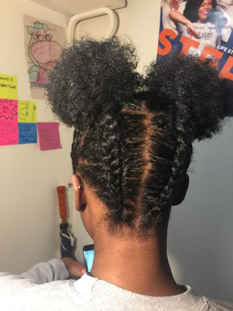 Two Puffs, Natural Hair Puff, Hair Puff, Beautiful Black Hair, Quick Natural Hair Styles, Curls Hairstyles, Girls Natural Hairstyles, 4c Natural Hair, Short Natural Hair