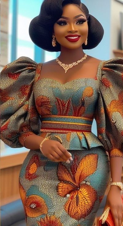 African Dresses For Women Style, Africa Dresses Styles, Women African Wear, Women African Dresses, Beautiful African Dresses, African Attire Dresses, Traditional African Clothing, African Fabric Dress, Long African Dresses