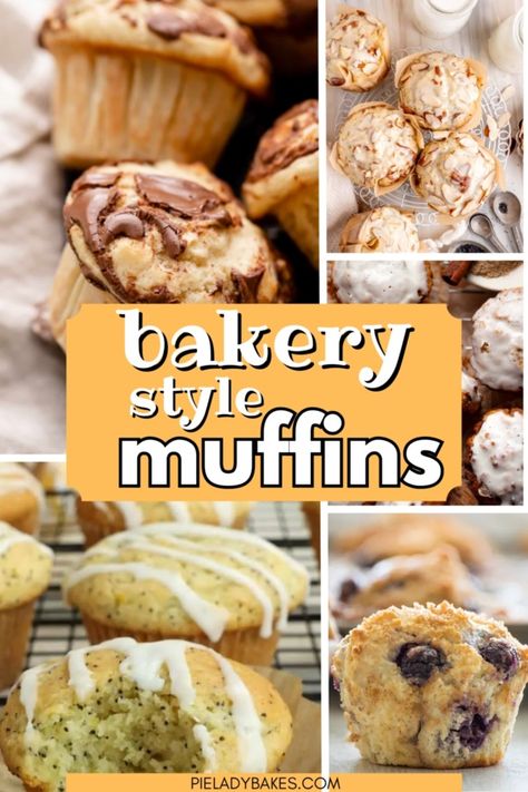 Ready to bake the best bakery style muffins? Explore these 35 muffin ideas featuring easy recipes and classic muffin recipes like blueberry muffins, banana chocolate chip muffins, and lemon poppyseed muffins. With tips from the best blogger recipes, you'll learn how to make the best bakery style muffins at home. Perfect for any occasion! Muffin Bakery Style, Muffin Recipes Bakery Style, How To Get Bakery Style Muffins, Base Muffin Recipe, Bake Sale Muffins, How To Make Big Muffins, Muffins Bakery Style, Recipes For Muffins, Best Muffins Recipes Ever