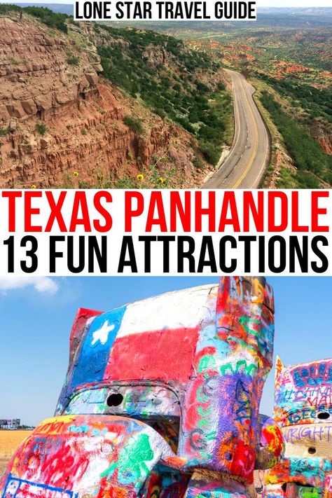 From beloved state parks to unique roadside attractions, here are the best places to visit in the Texas Panhandle! things to do in texas panhandle plains | best activities in texas panhandle | best attractions in texas panhandle | tx panhandle things to do | tx panhandle attractions Texas Attractions, Texas Travel Guide, 2023 Vacation, Texas Road Trip, Things To Do In Texas, Texas Panhandle, Visit Texas, Texas Vacations, Texas Roadtrip