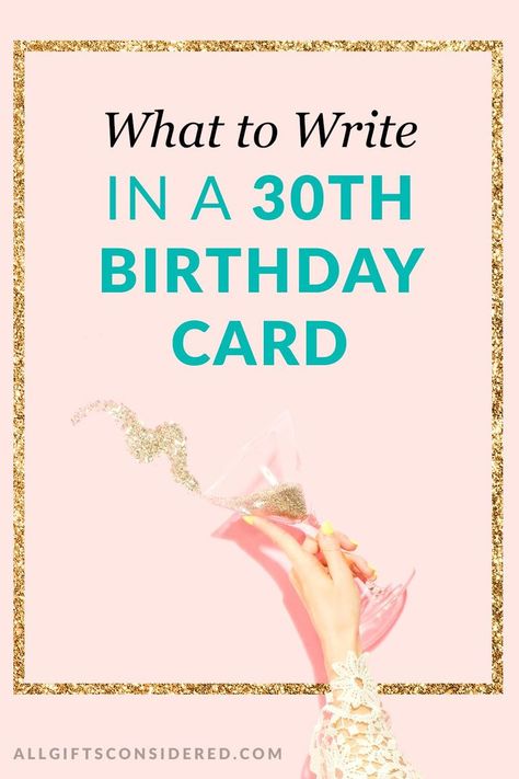 what to write in 30th birthday card 30th Birthday Card Ideas, Dirty Thirty Party, Thirty Party, 30th Birthday Quotes, 30th Birthday For Him, Dirty Thirty Birthday, 30th Birthday Wishes, Cute Birthday Wishes, Birthday Wishes For Her