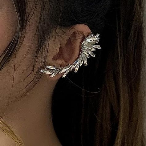 Shop My Amazon Storefront Wing Ear Cuff, Rhinestone Ear Cuff, Kandi Necklace, Leaf Ear Cuffs, Earring Cuff, Earrings Prom, Fairy Earrings, Prom Earrings, Diamond Color Grade