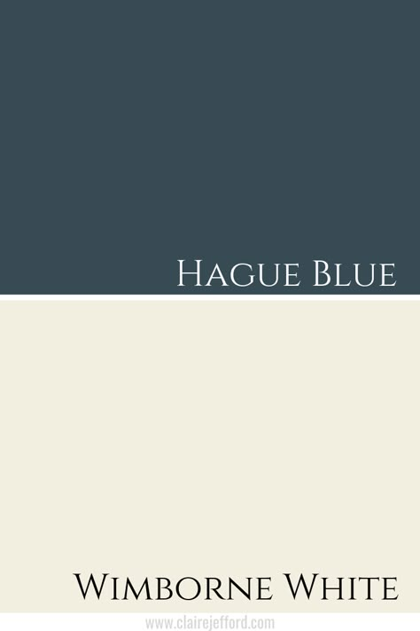 Farrow & Ball Hague Blue – Claire Jefford Farrow And Ball Hague Blue Colour Scheme, Farrow And Ball Colour Combinations, St Giles Blue Farrow And Ball, Hague Blue Hallway, Luxury Colour Scheme, Hague Blue Colour Scheme, Farrow And Ball Hague Blue Bedroom, Wimborne White Farrow And Ball, Hague Blue Bedroom