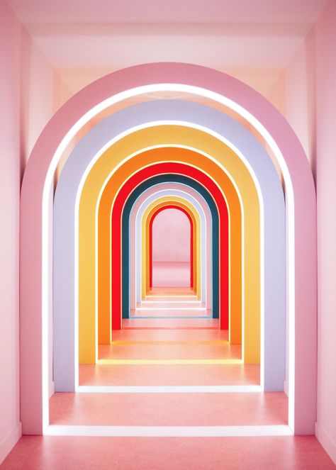 Ice Cream Museum, معرض فني, Characters Inspiration, Design Page, Random Ideas, Pink Room, Naha, 인테리어 디자인, Palm Springs