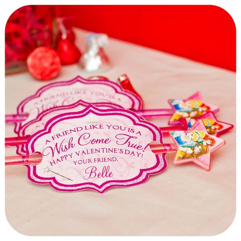 Princess Wands Valentine's Day Cards Princess Valentines Cards, Disney Princess Valentines, Starburst Valentine, Kid Valentines, Vday Party, Princess Valentines, Valentines Diy Kids, Kids Valentine Boxes, Valentines Day Quotes For Him