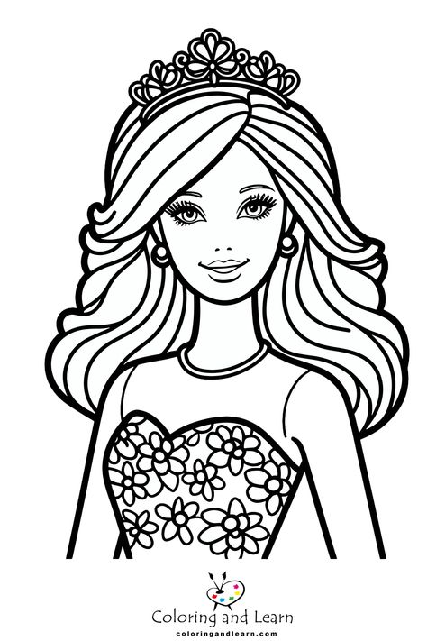 barbie coloring pages 7 Barbie And Ken Coloring Pages, Free Printable Barbie Coloring Pages, Barbie For Coloring, Barbie Activities Free Printable, Barbie Colouring Sheet, How To Draw Barbie, Barbie Colouring Pages, Barbie Coloring Sheets, Barbie Drawing Sketches