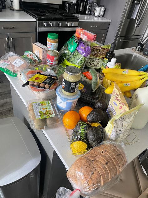 Healthy Grocery Haul, Healthy Food Shop, Healthy Grocery Shopping, Healthy Groceries, Grocery Haul, Healthy Food Motivation, Healthy Lifestyle Food, Trader Joe, In Case Of Emergency