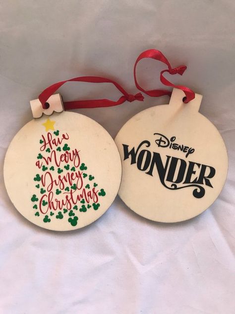 Disney Ornaments Diy, Disney Cruise Fish Extender Gifts, Fish Extender Gift Ideas, Disney Cruise Fish Extender, Fe Gifts, Christmas Cruise, Disney Christmas Tree, Disney Cruise Vacation, Christmas Cruises