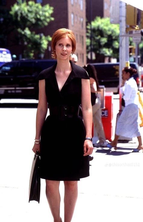 Miranda Hobbs, Lawyer Clothes, Satc Outfits, Miranda Hobbes, Boss Lady Outfit, Carrie Bradshaw Outfits, Cynthia Nixon, City Party, Tv Outfits