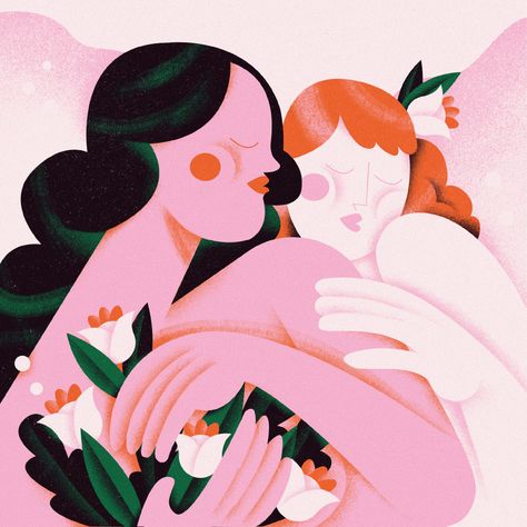 Behance Illustration, الفن الرقمي, Graphic Design Fonts, Woman Illustration, Women Artists, Illustration Style, People Illustration, Portrait Illustration, Flat Illustration