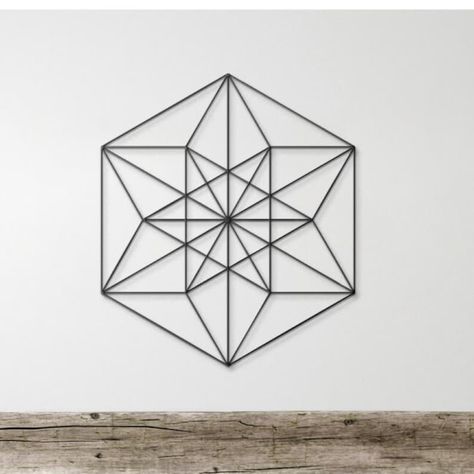 Vector Equilibrium Metal Wall Art, Sacred Geometry Vector Equilibrium Metal Line Art, Equilibrium Sign- Geometric Modern Decor Design Vector Equilibrium Sacred Geometry, Sacred Geometry Vector, Vector Equilibrium, Metal Line Art, Sioux Falls, Sioux, Sacred Geometry, Modern Decor, Geometry