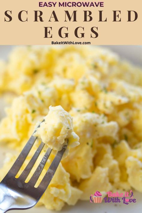 Cook Egg In Microwave, Microwave Scrambled Eggs, The Best Scrambled Eggs, Easy Scrambled Eggs, Perfect Scrambled Eggs, Best Scrambled Eggs, Best Egg Recipes, Scrambled Eggs With Cheese, Eggs Scrambled