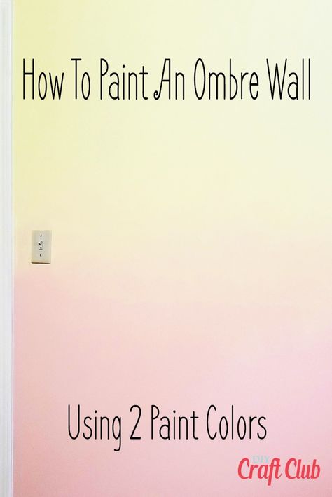 EASILY paint your own ombre wall with 2 paint colors! #paintideas #ombre #ombrepaint #ombrewall #ombrebedroom #howtoombrepaint #bedroomideas #girlbedroom #boybedroom #howtopaint #ombrepaintidea #ombrepainting #ombreguide How To Ombre Wall Paint, Pink Ombre Wall Paint, Sunrise Ombre Wall, Blue And Purple Ombre Wall Paint, Ombre Bedroom, Pink And Purple Ombre Wall Paint, Ombre Painted Walls, Ombre Paint, Ombre Wall