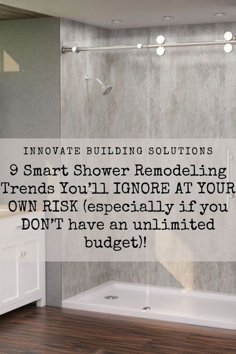 Waterproof Shower Wall Panels, Tub To Shower Conversion, Remodeling Trends, Shower Conversion, Shower Inserts, Fiberglass Shower, Shower Wall Panels, Shower Storage, Master Shower