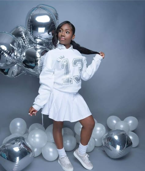 13 Year Birthday Outfits, Sneakerball Photoshoot, Birthday Outfit 10-12, Birthday Outfits 12 Yr, Sweet 13 Birthday Outfits, Sneaker Ball Photoshoot Ideas, 13 Bday Outfit Ideas, Birthday Outfit For 12 Year Girl, Birthday Photoshoot Ideas Teenage