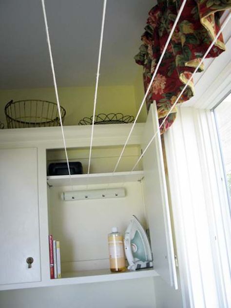 Laundry Storage Solutions, Laundry Room/mud Room, Home Laundry Room, Clothes Lines, Laundry Ideas, Laundry Mudroom, Laundry Room Cabinets, Laundry Room Remodel, Home Laundry