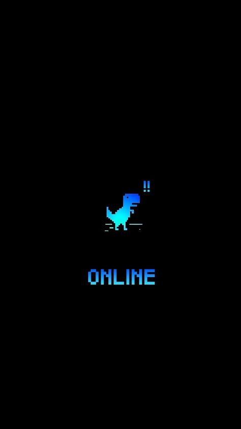 Dino Game Wallpaper, Pixel Game Wallpaper, Blue Gaming Background, Dino Google, Neon Pfp, Dino Wallpaper, Broken Screen Wallpaper, Pretty Wallpapers Tumblr, Animated Wallpapers For Mobile